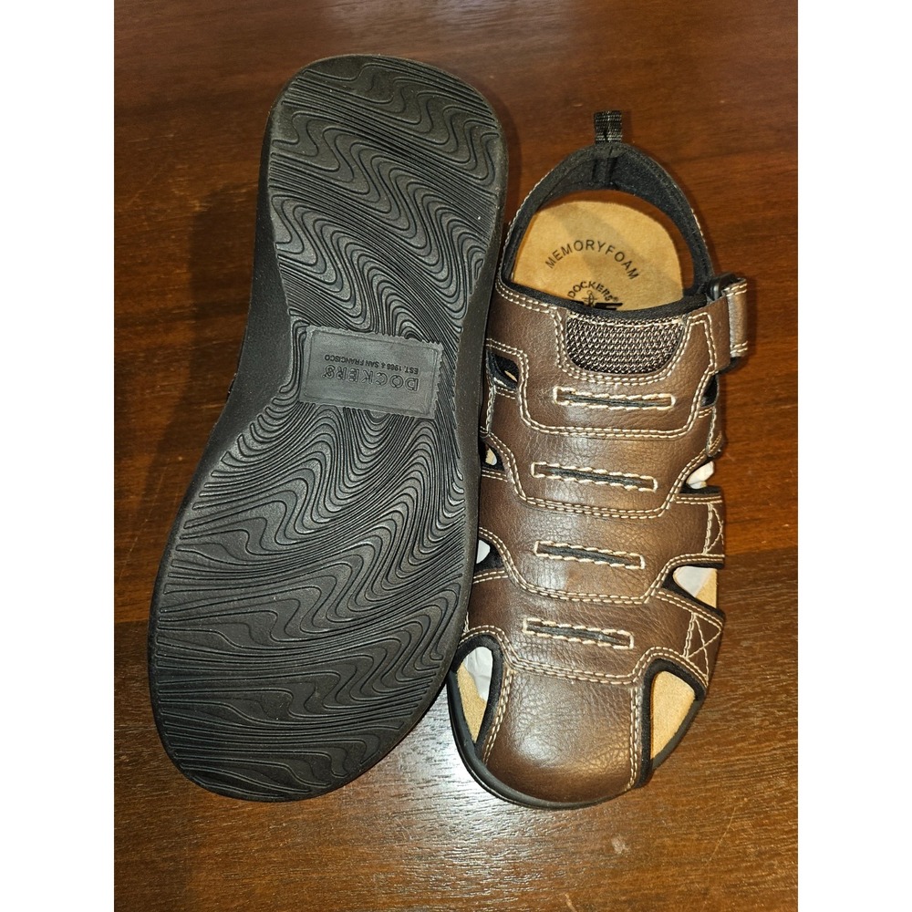 DOCKERS MARIN MEN'S CASUAL FISHERMAN SANDALS‎ COLOR BROWN 7M NEW